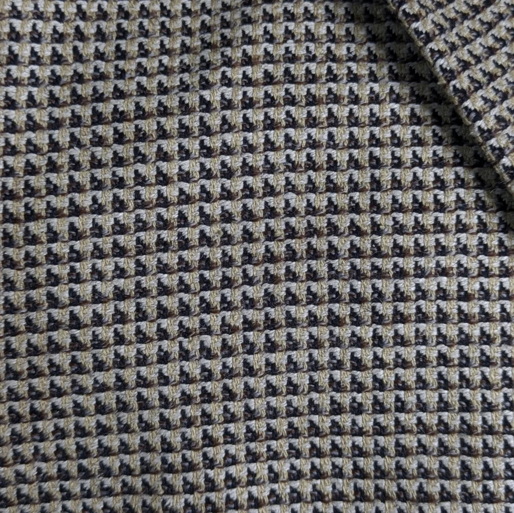 Vintage Lanvin Tan Brown Woven Professional Blazer Jacket